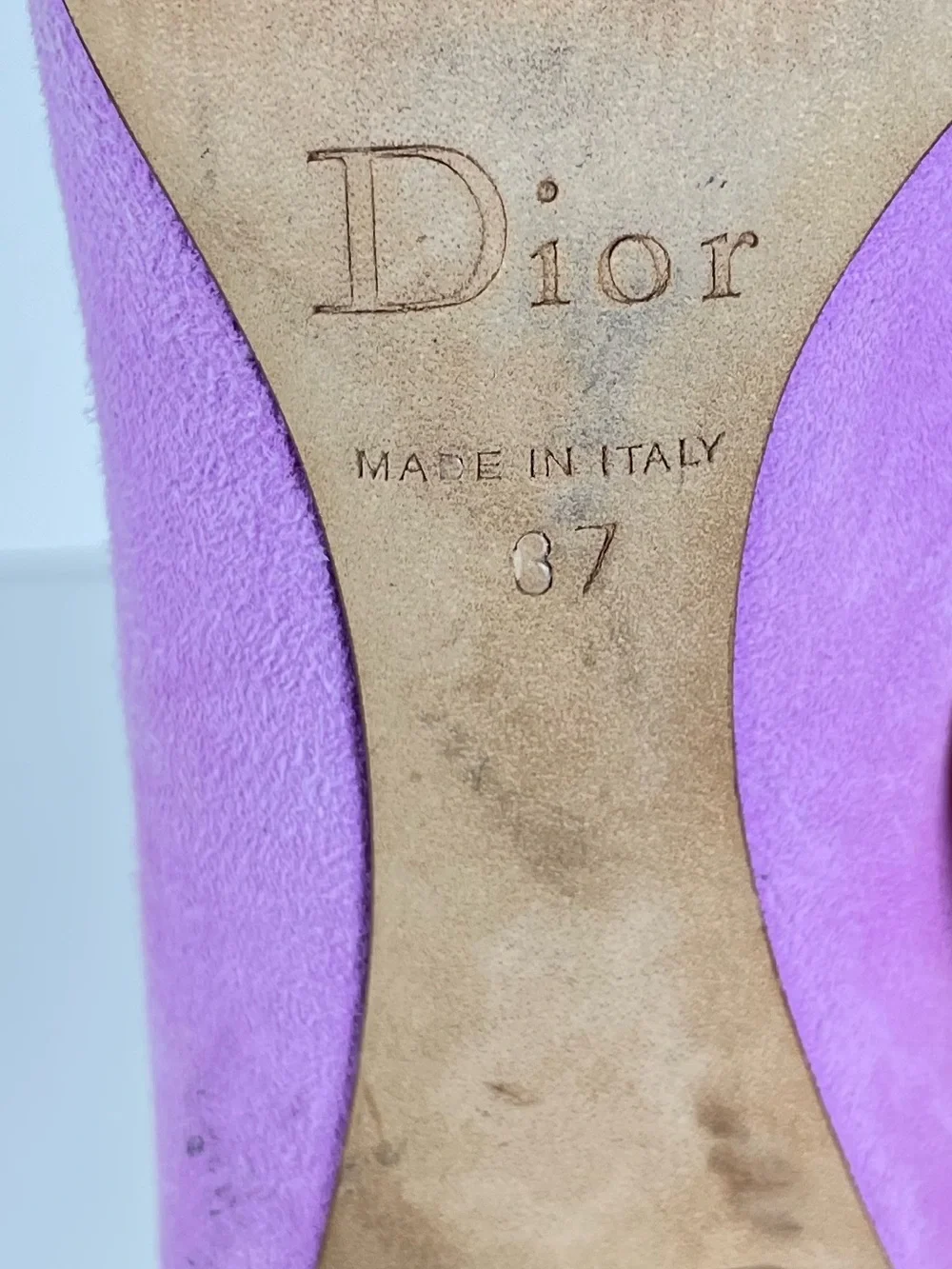Christian Dior Suede Pointed-Toe Stiletto Pump size 37 US 6.5-7